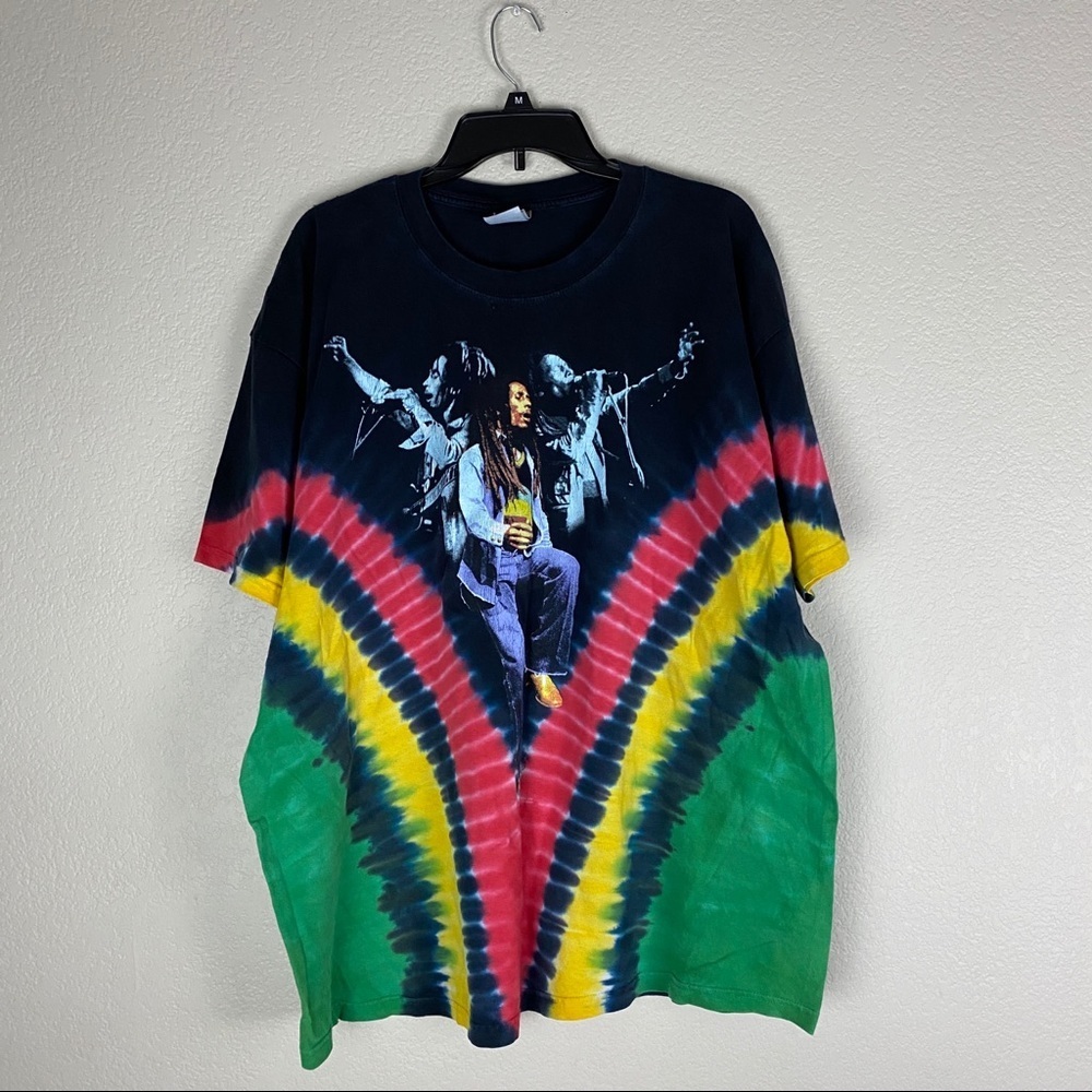 Vintage Bob Marley Tie Dye 2000 Zion Rootswear 2XL